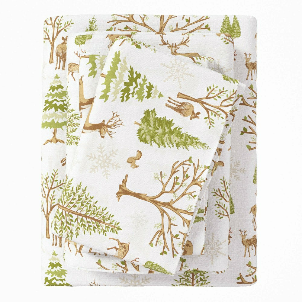 4-Piece Turkish Cotton Flannel Sheet - Lakeview Collection | Plow & Hearth