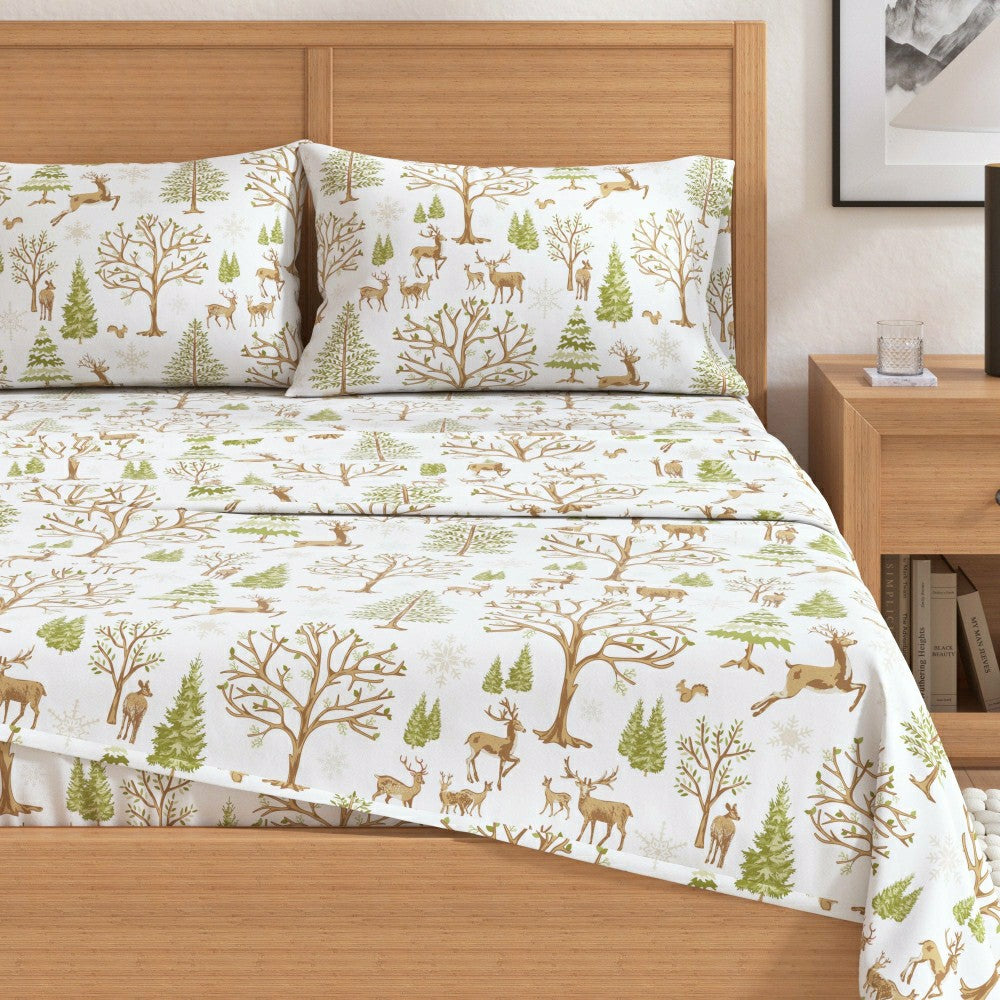 4-Piece Turkish Cotton Flannel Sheet - Lakeview Collection | Plow & Hearth