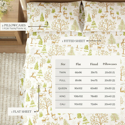 4-Piece Turkish Cotton Flannel Sheet - Lakeview Collection | Plow & Hearth