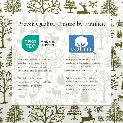 4-Piece Turkish Cotton Flannel Sheet - Lakeview Collection | Plow & Hearth