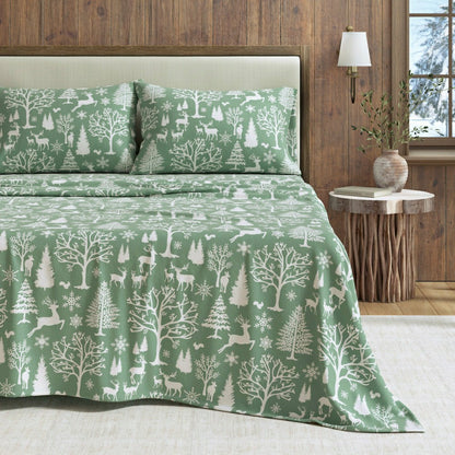 4-Piece Turkish Cotton Flannel Sheet - Lakeview Collection | Plow & Hearth