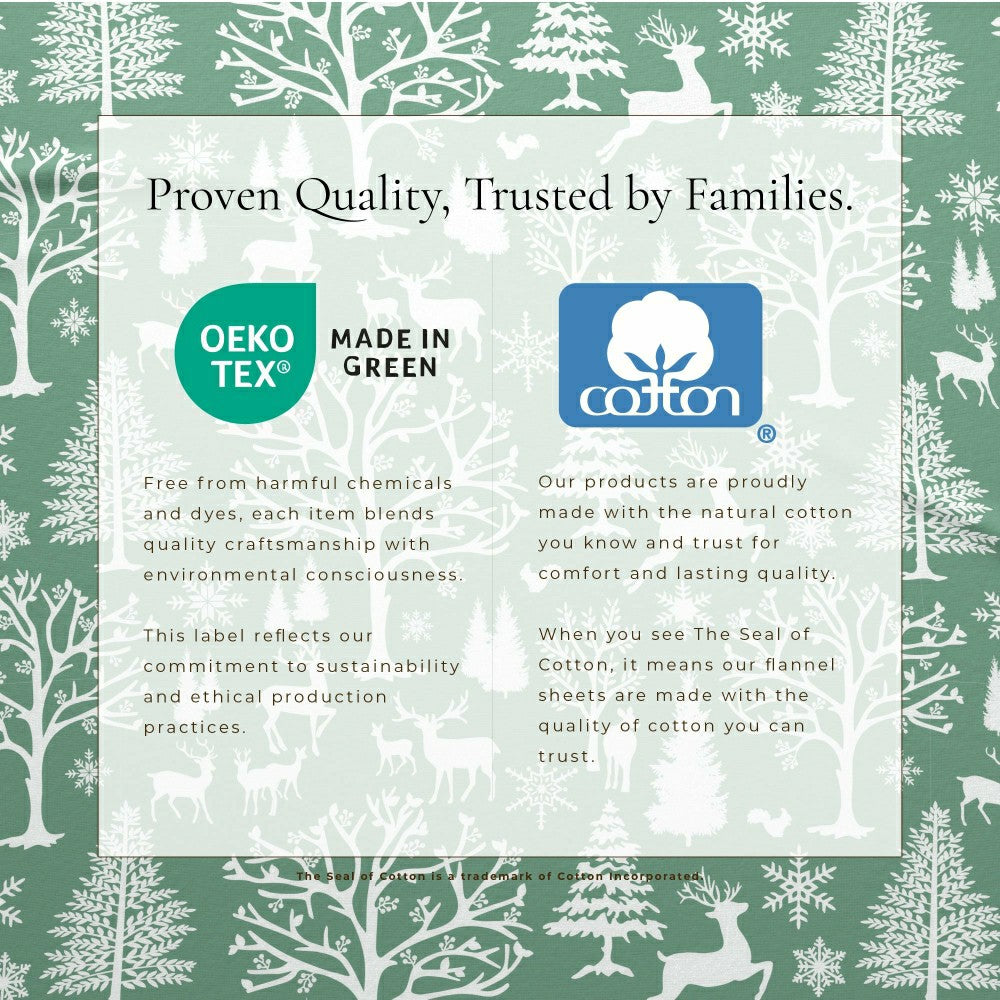 4-Piece Turkish Cotton Flannel Sheet - Lakeview Collection | Plow & Hearth