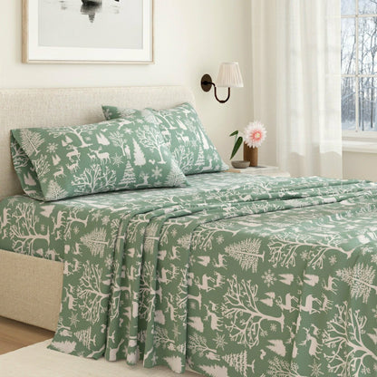 4-Piece Turkish Cotton Flannel Sheet - Lakeview Collection | Plow & Hearth
