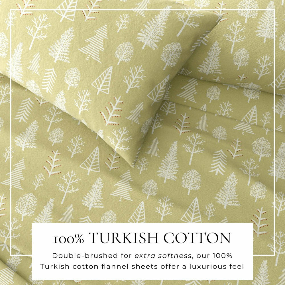 4-Piece Turkish Cotton Flannel Sheet - Lakeview Collection | Plow & Hearth