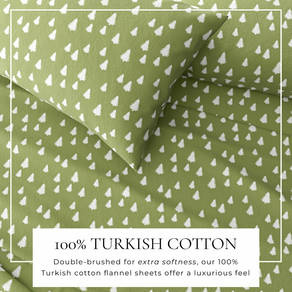 4-Piece Turkish Cotton Flannel Sheet - Lakeview Collection | Plow & Hearth