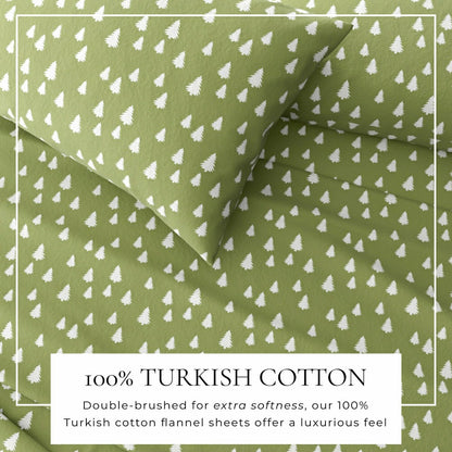 4-Piece Turkish Cotton Flannel Sheet - Lakeview Collection | Plow & Hearth