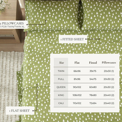 4-Piece Turkish Cotton Flannel Sheet - Lakeview Collection | Plow & Hearth