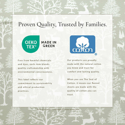 4-Piece Turkish Cotton Flannel Sheet - Lakeview Collection | Plow & Hearth