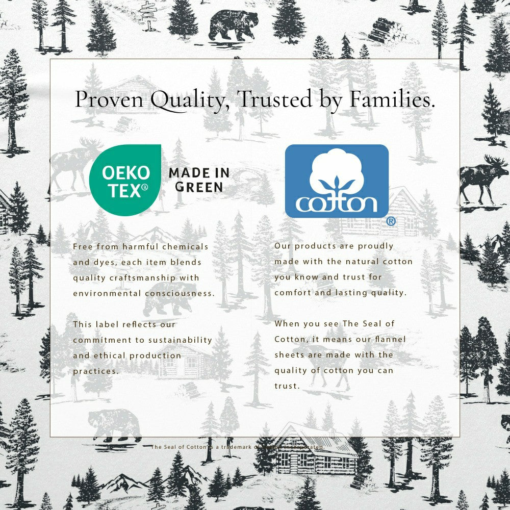 4-Piece Turkish Cotton Flannel Sheet - Lakeview Collection | Plow & Hearth