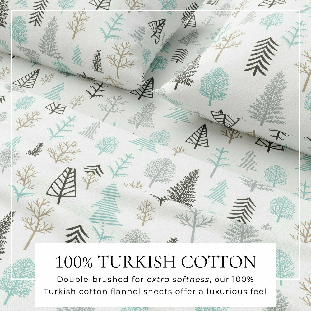 4-Piece Turkish Cotton Flannel Sheet - Lakeview Collection | Plow & Hearth