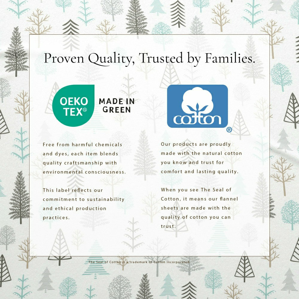 4-Piece Turkish Cotton Flannel Sheet - Lakeview Collection | Plow & Hearth