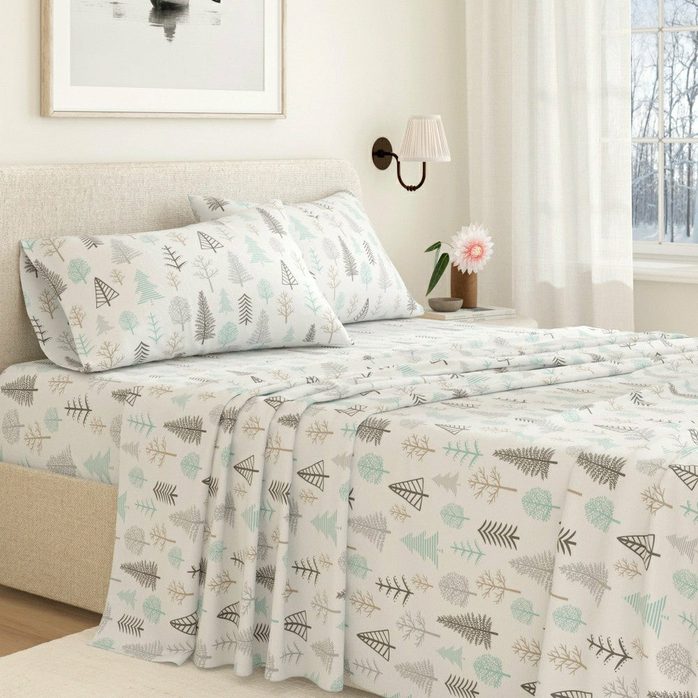 4-Piece Turkish Cotton Flannel Sheet - Lakeview Collection | Plow & Hearth