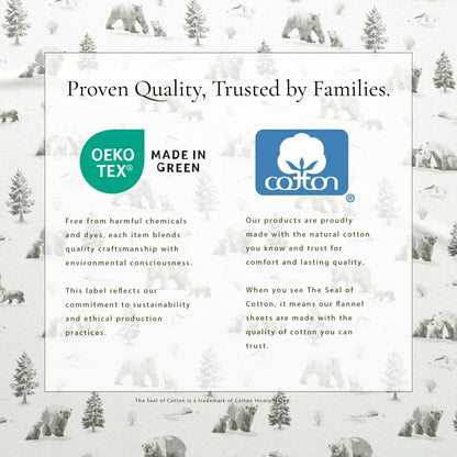 4-Piece Turkish Cotton Flannel Sheet - Lakeview Collection | Plow & Hearth