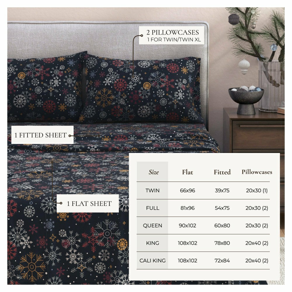 4-Piece Turkish Cotton Flannel Sheet - Lakeview Collection | Plow & Hearth