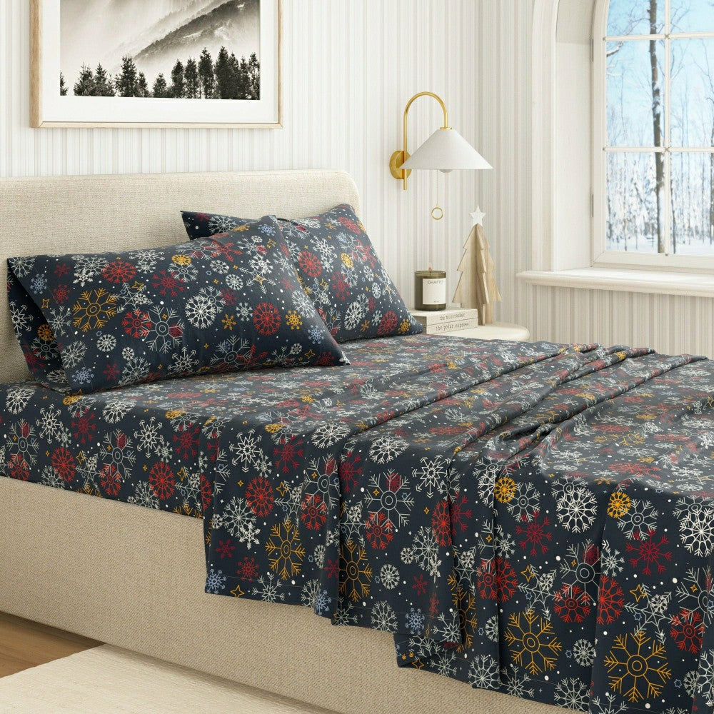 4-Piece Turkish Cotton Flannel Sheet - Lakeview Collection | Plow & Hearth