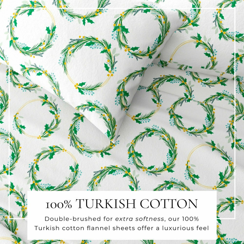 4-Piece Turkish Cotton Flannel Sheet - Lakeview Collection | Plow & Hearth