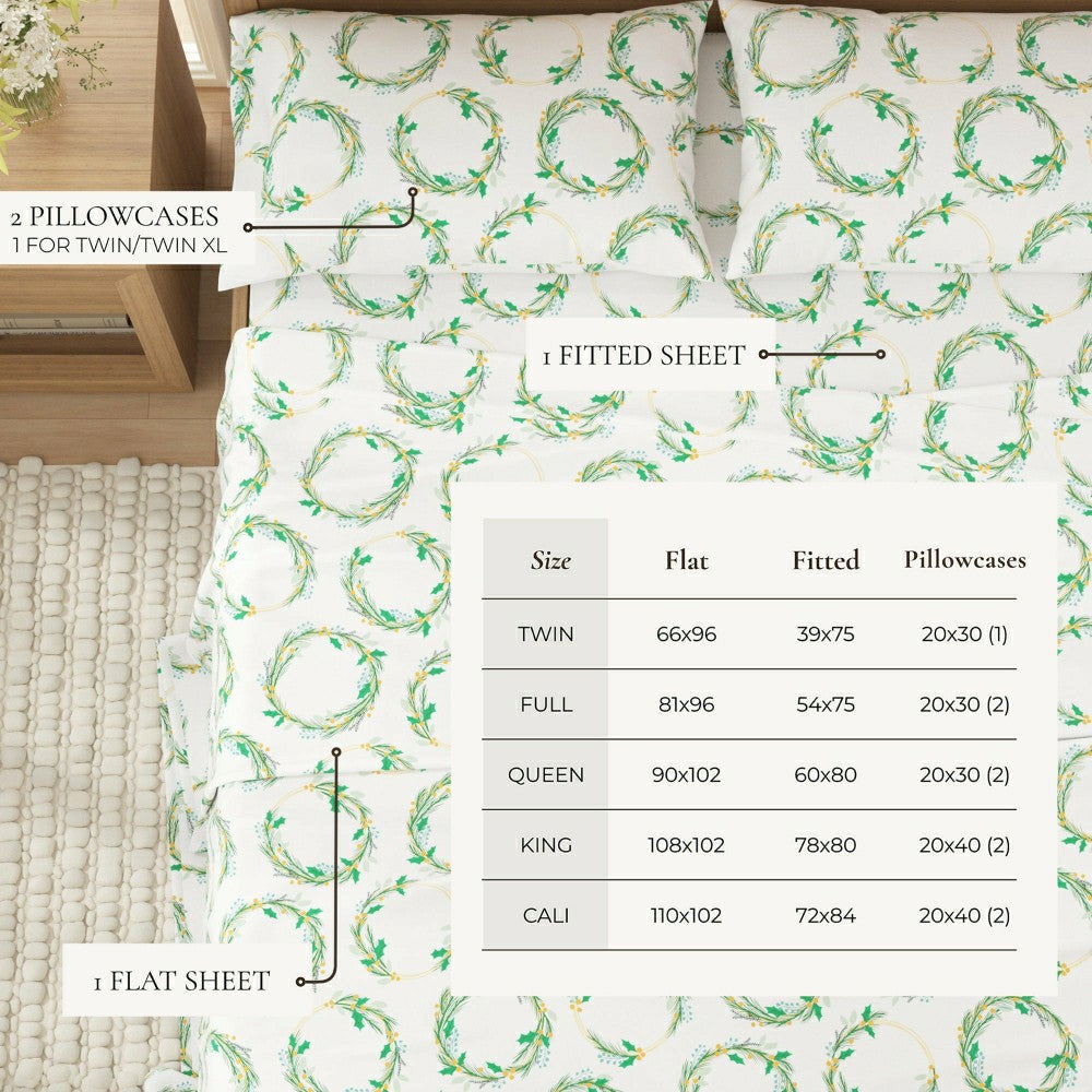 4-Piece Turkish Cotton Flannel Sheet - Lakeview Collection | Plow & Hearth