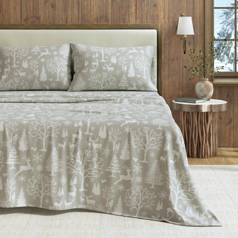 4-Piece Turkish Cotton Flannel Sheet - Lakeview Collection | Plow & Hearth