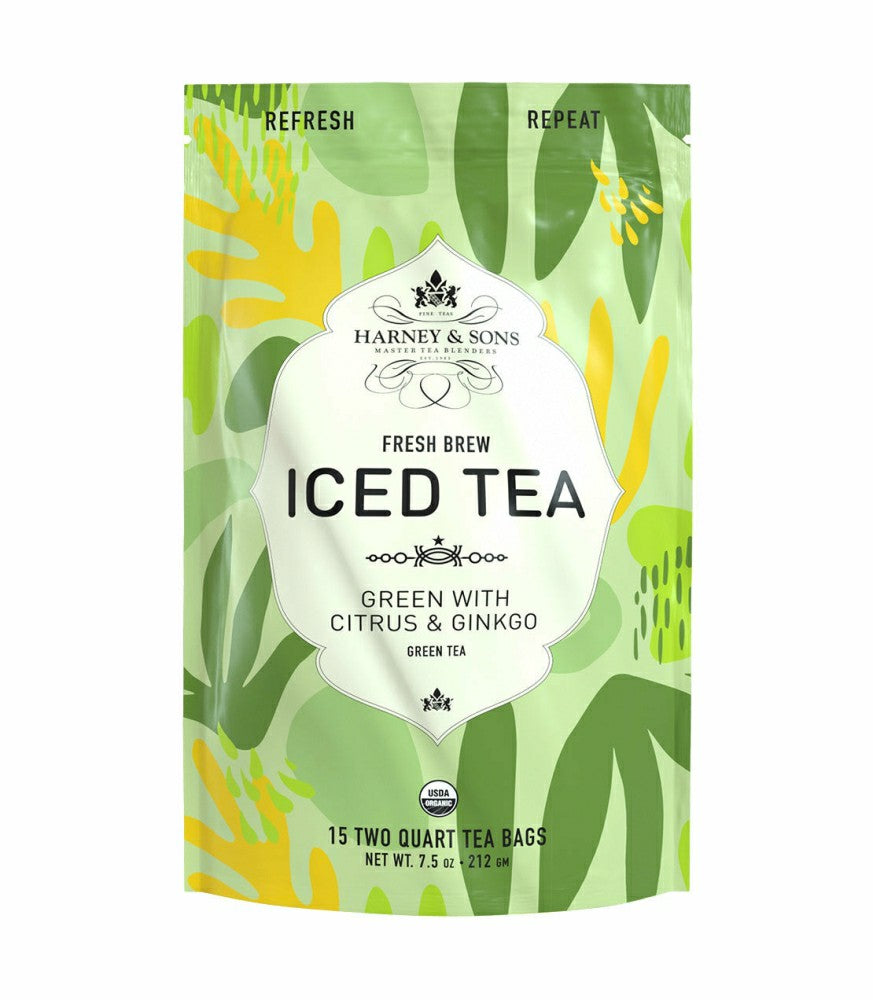 Organic Green with Citrus & Ginkgo Fresh Brew Iced Tea | Plow & Hearth