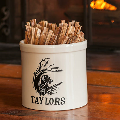 Personalized Labrador Stoneware Crock, 3 Gallons | Plow & Hearth