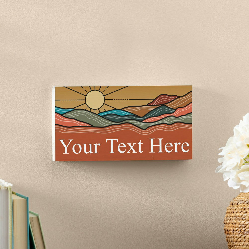 Southwest/Texas Everyday Hanging Signs w/rope Landscape (11“x6”)​ | Plow & Hearth