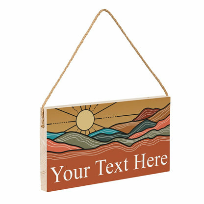Southwest/Texas Everyday Hanging Signs w/rope Landscape (11“x6”)​ | Plow & Hearth