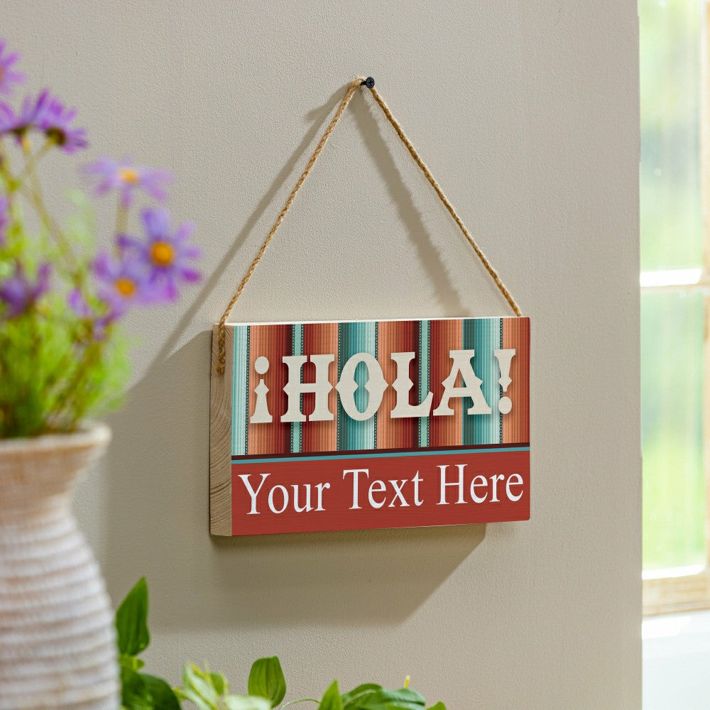 Southwest/Texas Everyday Hanging Signs w/rope Landscape (11“x6”)​ | Plow & Hearth