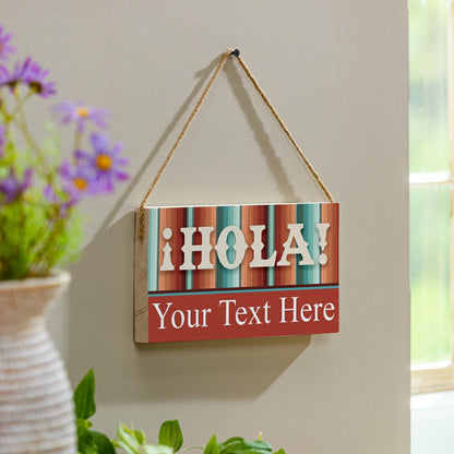 Southwest/Texas Everyday Hanging Signs w/rope Landscape (11“x6”)​ | Plow & Hearth