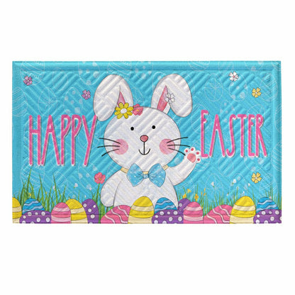Bowtie Bunny Embossed Mat | Plow & Hearth