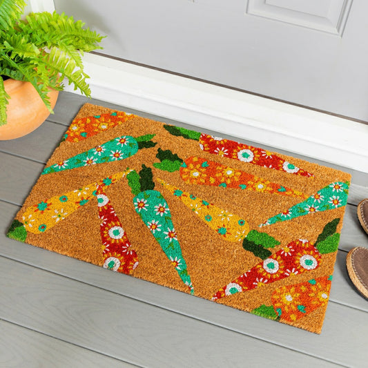 Bunny Bait Bunch Coir Mat | Plow & Hearth