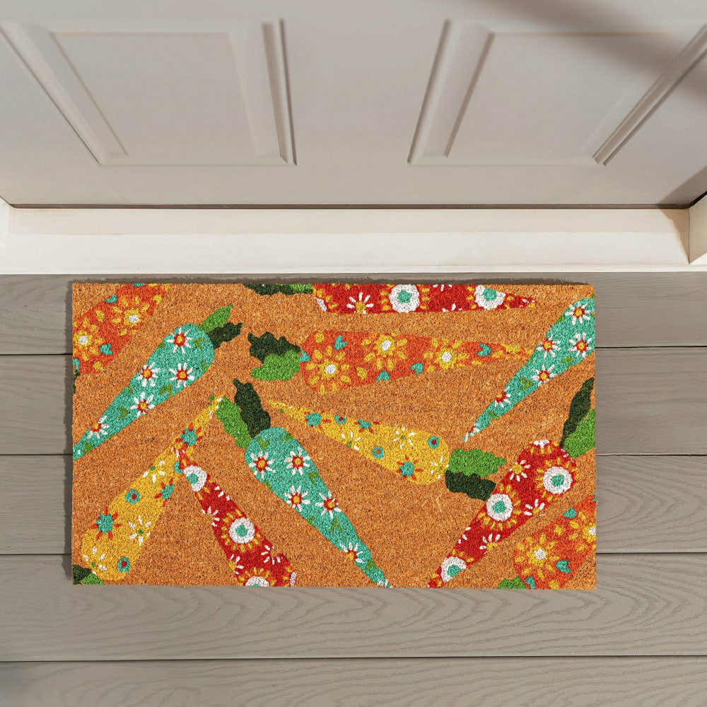 Bunny Bait Bunch Coir Mat | Plow & Hearth