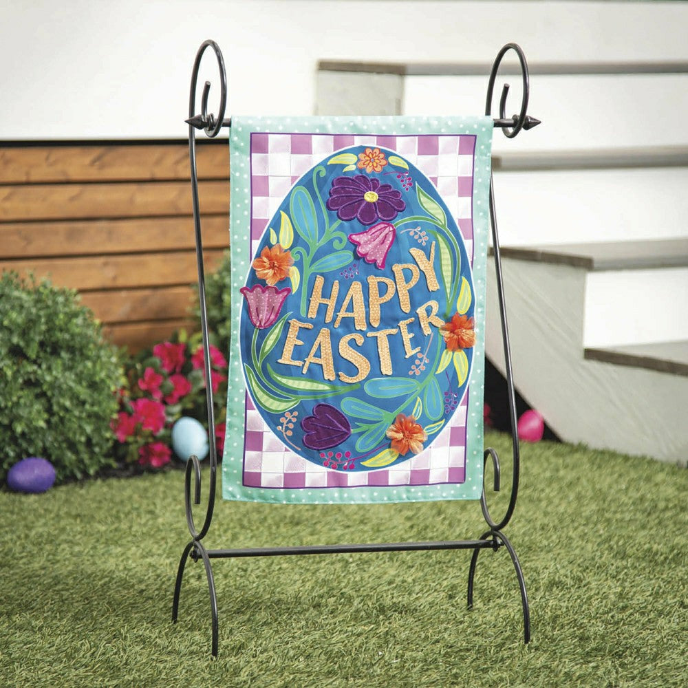 Happy Easter Applique Garden Flag | Plow & Hearth