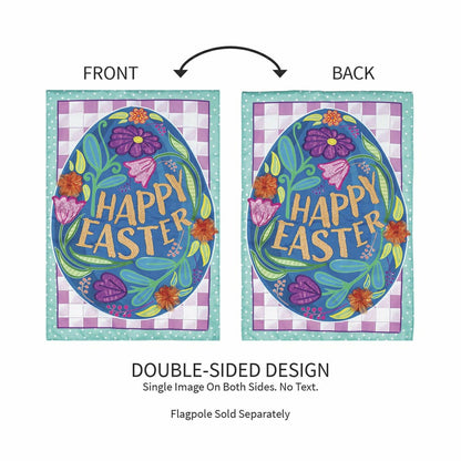 Happy Easter Applique Garden Flag | Plow & Hearth