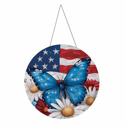 Patriotic Butterfly PVC16"D Door Décor | Plow & Hearth