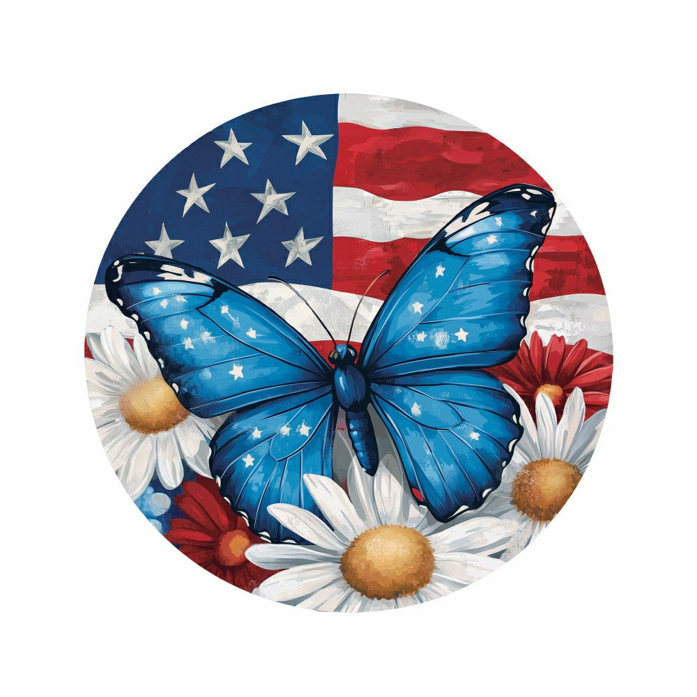 Patriotic Butterfly PVC16"D Door Décor | Plow & Hearth
