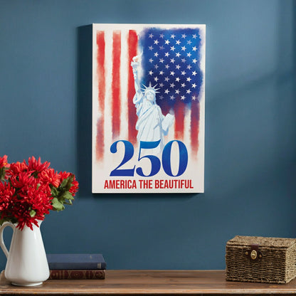 Red White & Bloom Indoor Wood Wall Décor, 250 America The Beautiful, 2 | Plow & Hearth