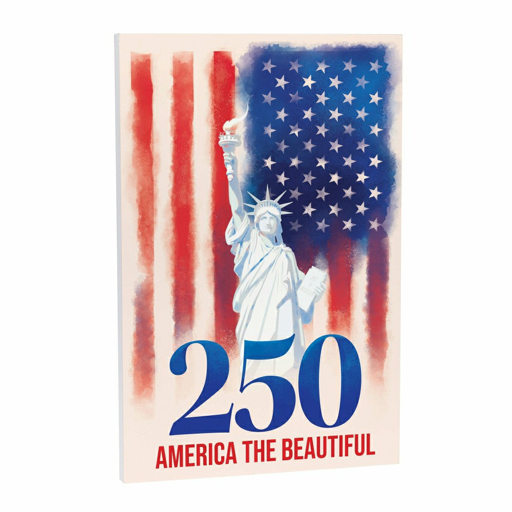 Red White & Bloom Indoor Wood Wall Décor, 250 America The Beautiful, 2 | Plow & Hearth