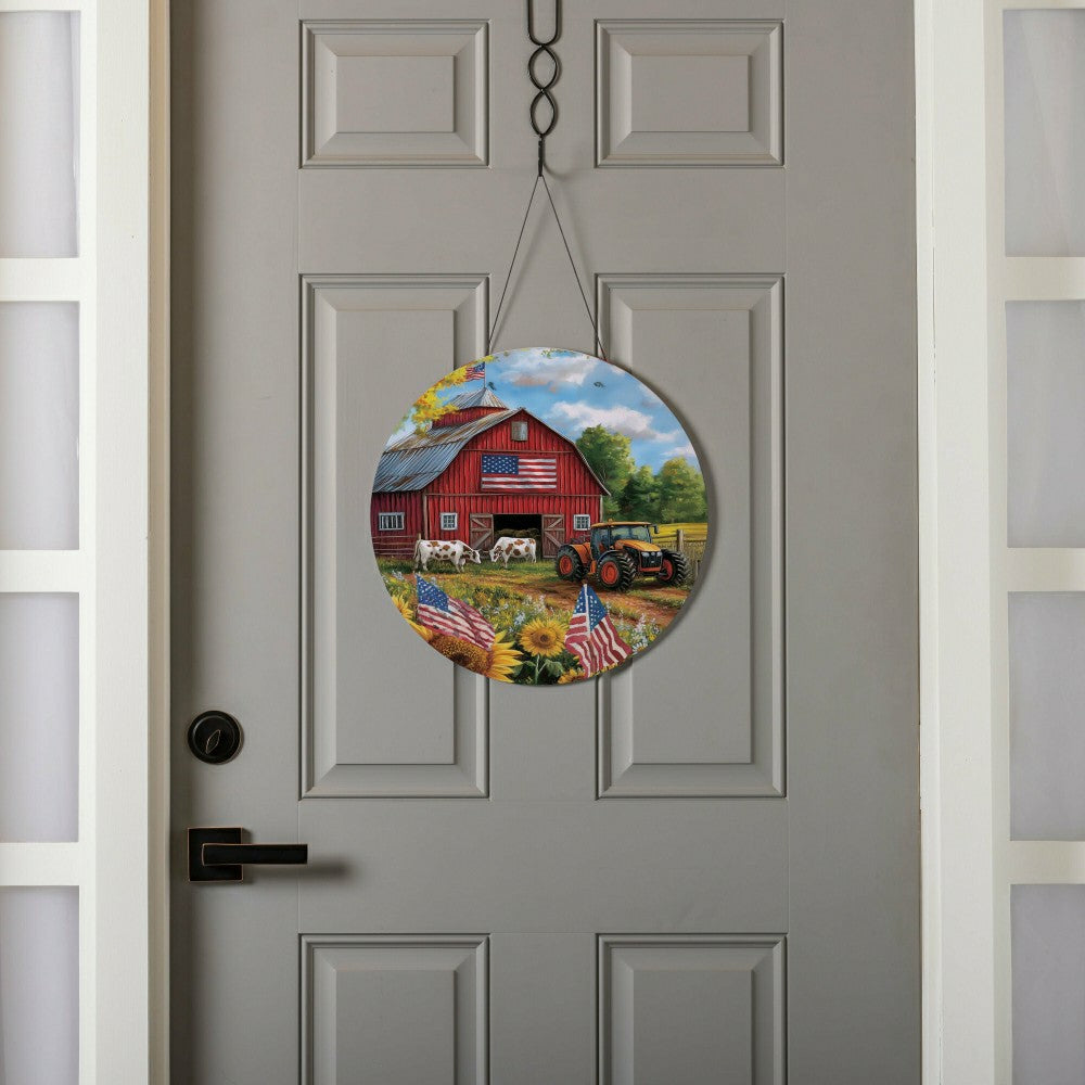 Patriotic Barn 16"D Door Décor | Plow & Hearth
