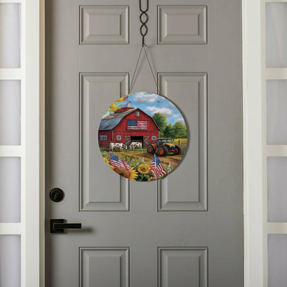 Patriotic Barn 16"D Door Décor | Plow & Hearth