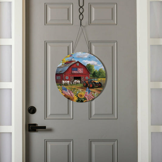 Patriotic Barn 16"D Door Décor | Plow & Hearth