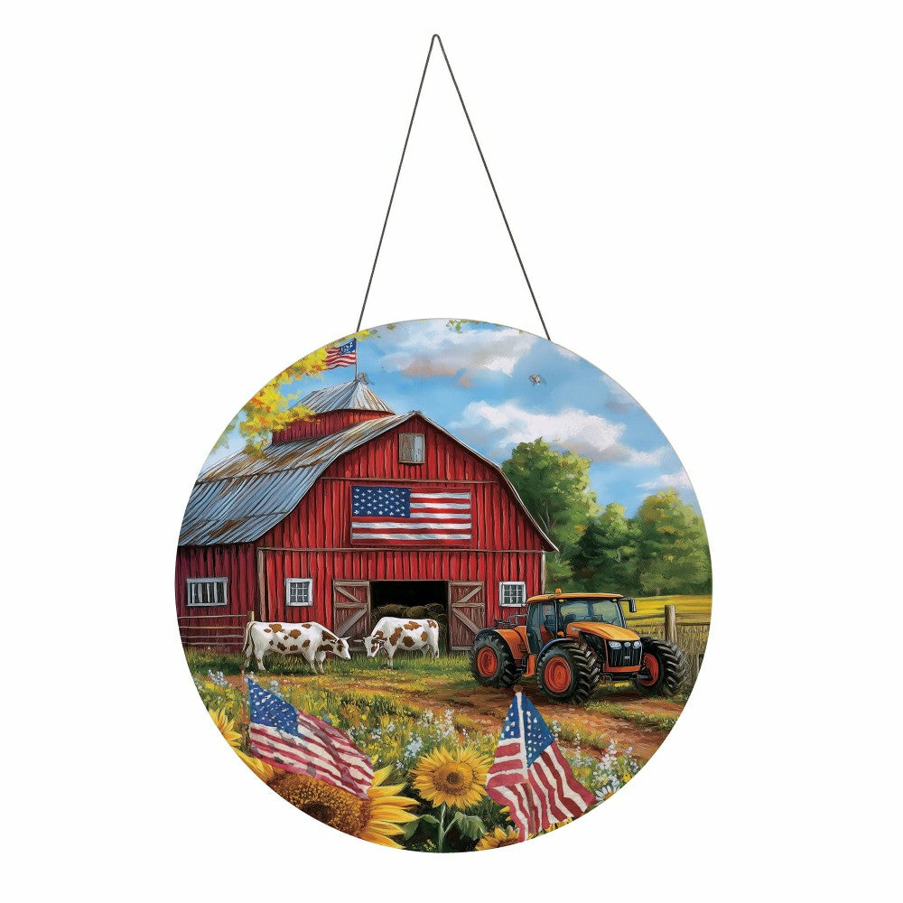 Patriotic Barn 16"D Door Décor | Plow & Hearth