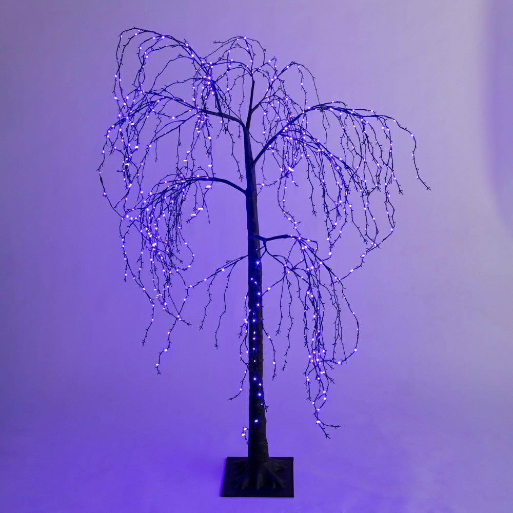 Indoor/Outdoor Halloween Weeping Willow, 6'H with 500 Lights | Plow & Hearth