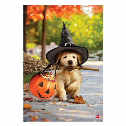 Goldens With Broom Suede Garden Flag | Plow & Hearth