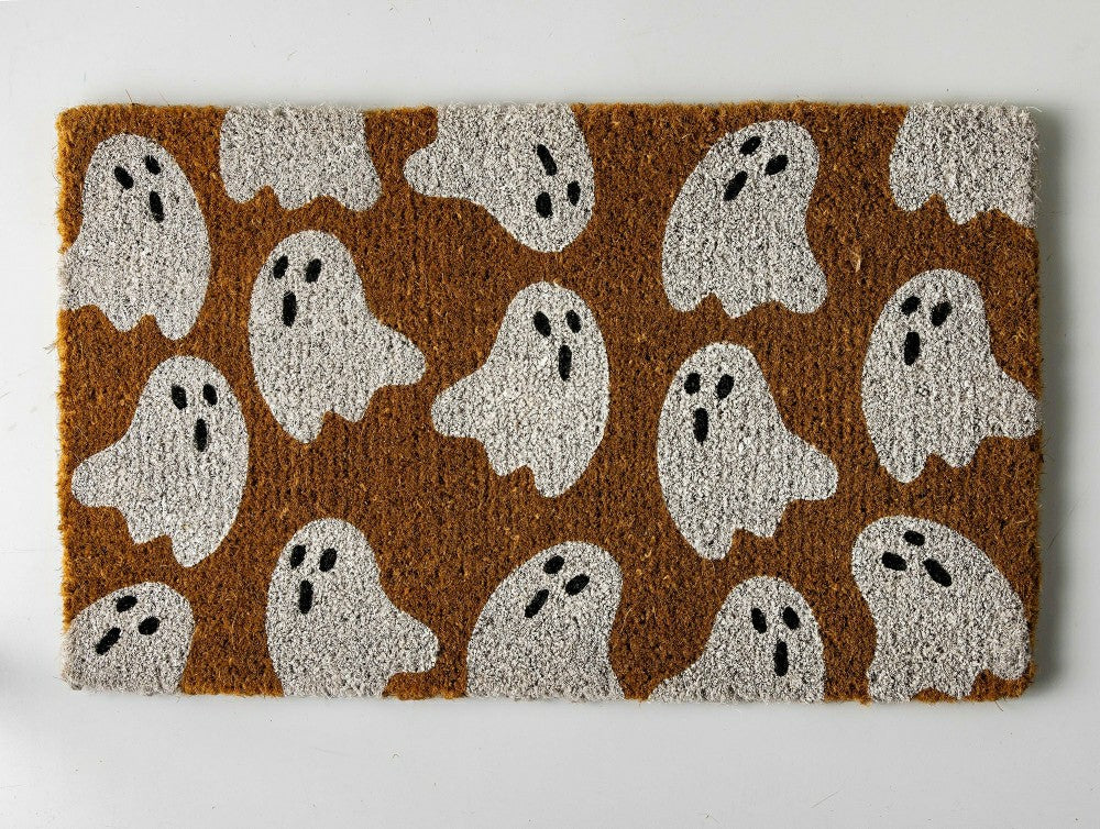 Halloween Ghost Coir Doormat | Plow & Hearth
