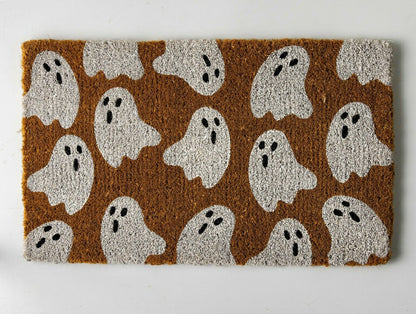 Halloween Ghost Coir Doormat | Plow & Hearth