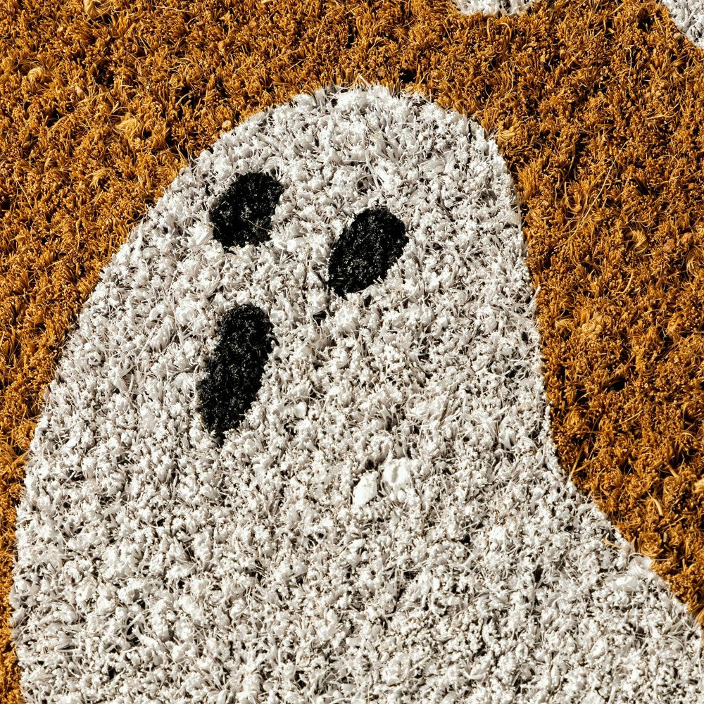 Halloween Ghost Coir Doormat | Plow & Hearth