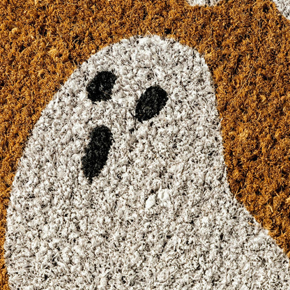 Halloween Ghost Coir Doormat | Plow & Hearth
