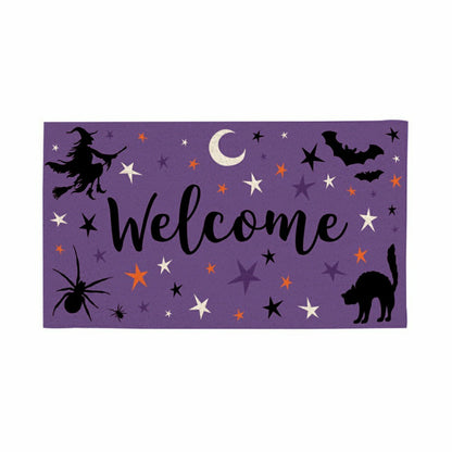 Spooky Welcome PVC Trapper Doormat, 28"x16" | Plow & Hearth