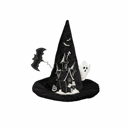 Witch Hat LED Fabric Table Décor, 13.75"H | Plow & Hearth
