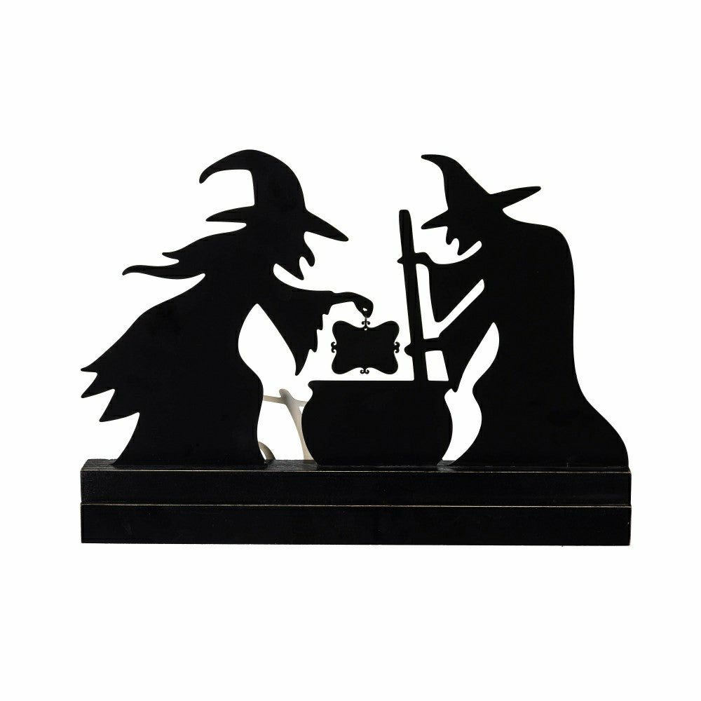 Witch Wood and Metal Table Sign, 10"H | Plow & Hearth